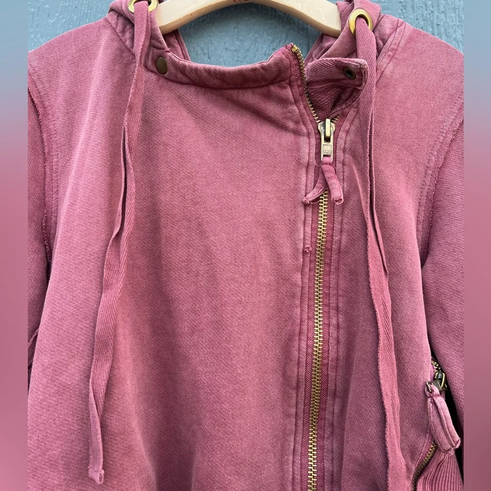 We the Free You asked for it Moto Jacket Pink Size Large